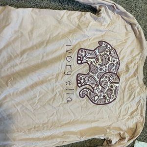 IVORY ELLA pink long sleeve tee